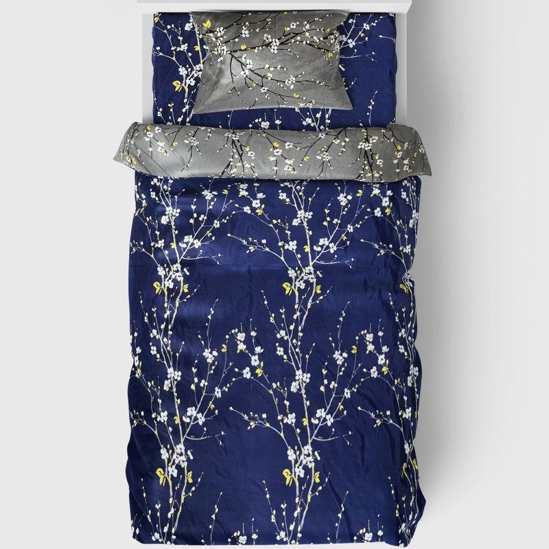 سرویس خواب مدل گل یخ یک نفره 4 تکه